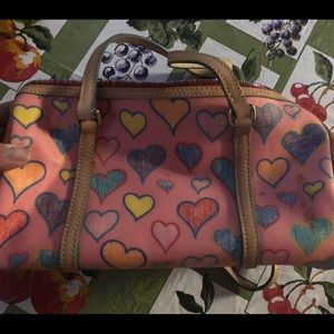 Dooney and Burke pink heart purse
